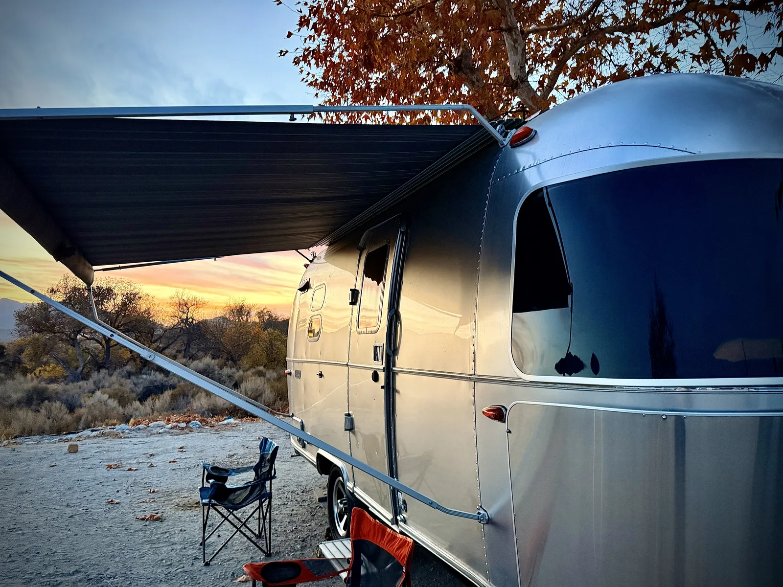 Wattreach — 20′ Airstream Caravel at Ravenna, CA, December 2024