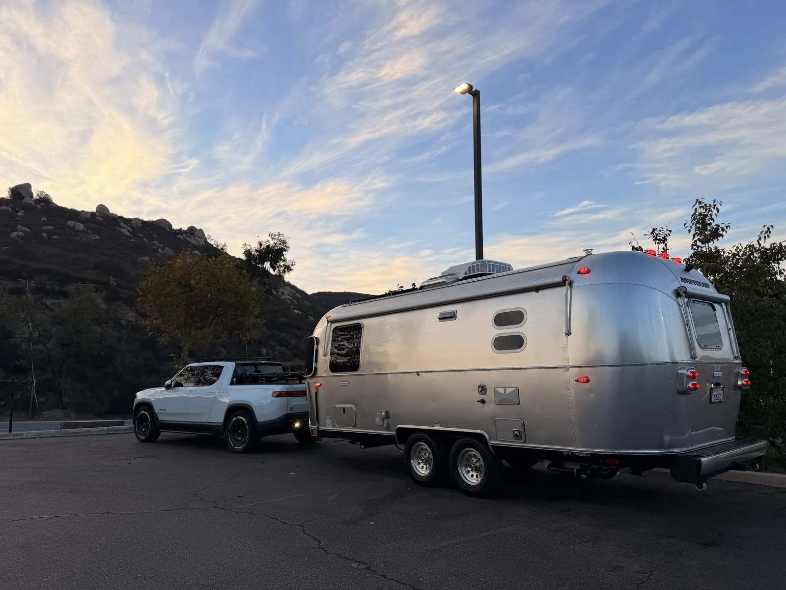 Wattreach — 23′ Airstream International at Crest, CA, November 2025