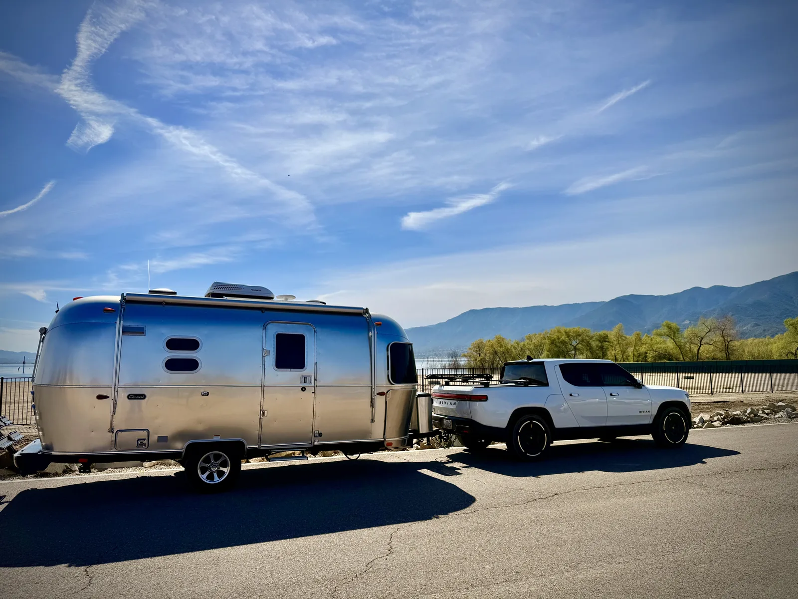 Wattreach — 20′ Airstream Caravel at Lake Elsinore, CA, March 2025